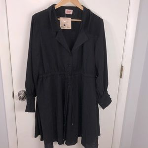 Weekly planner dress in black